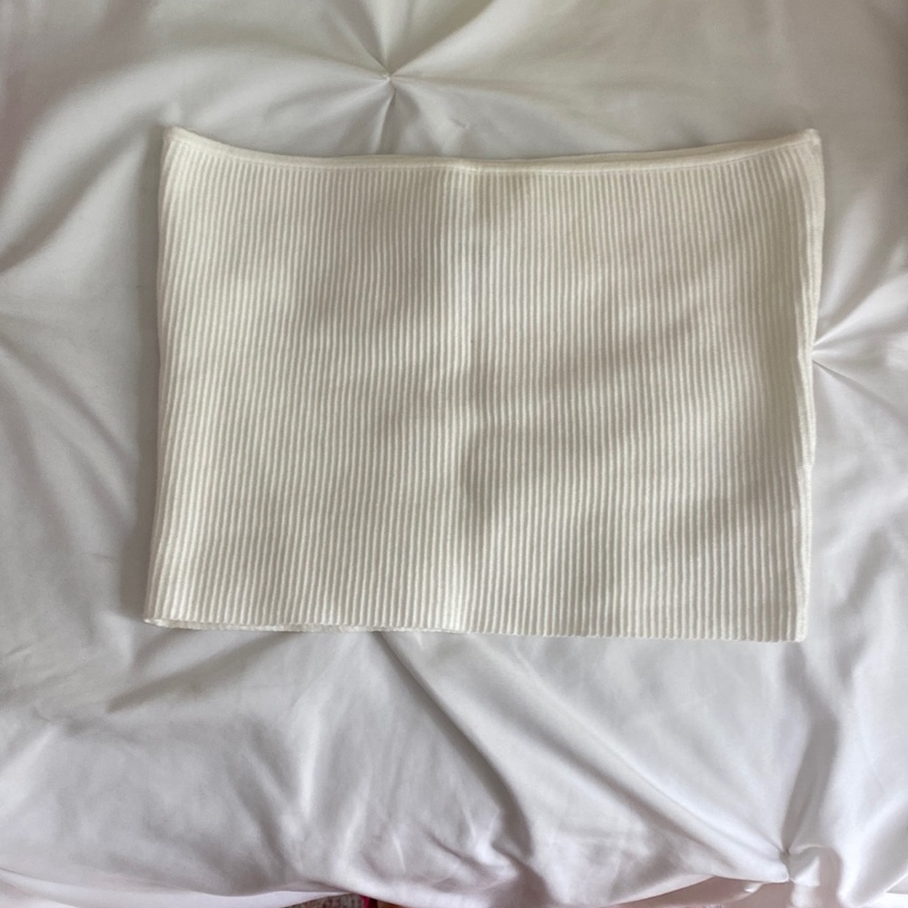 NWT pacsun white ribbed. tube top large